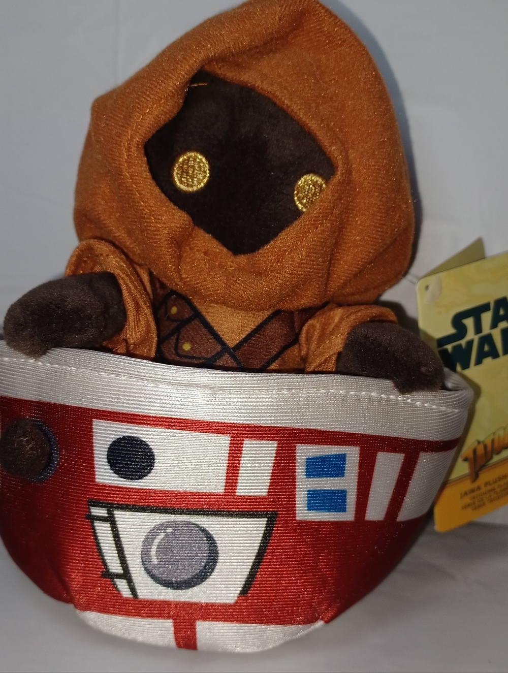 Star Wars Jawa Plush in Brown and Orange with Gold Eyes